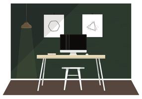 Vector Designer Room Illustration 