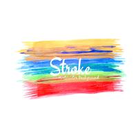 Abstract watercolor stroke design background vector