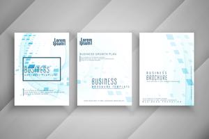 Abstract modern business brochure template design set vector