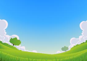 Spring And Summer Landscape - Wide Angle vector
