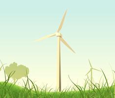 Spring And Summer Windmills Poster vector