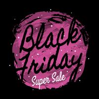 Artistic Black Friday Poster Design vector