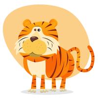 Cartoon Tiger vector