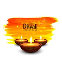 Elegant Happy Diwali decorative colorful background vector