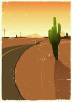 Western Desert Road vector