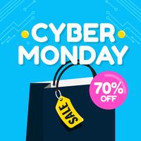 Cyber ​​Monday Social Media Post vector