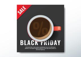 Taza de café de Black Friday vector