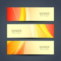 Abstract modern banners set vector