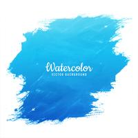 Watercolor blue splash design vector