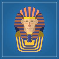 Flat Modern Pharaoh Character Vector Illustration 
