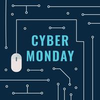 Electronic Cyber Monday Post vector