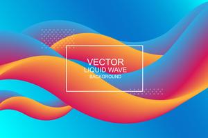 Liquid wave backgrounds vector