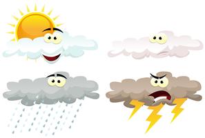 Weather Icons Characters vector