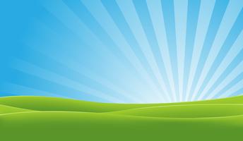 Green And Blue Landscape vector