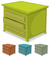 Cabinet Green Set vector