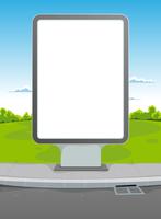 White Billboard vector