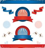 Elecciones en USA - Cintas y Banners vector