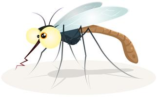 Personaje de mosquito vector