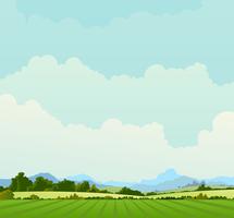 Country Landscape Background vector