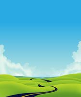 Deep Country Road Landscape vector