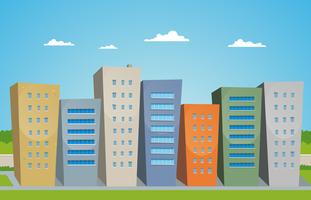 Cartoon Buildings vector