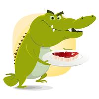 Crocodile Lunch vector