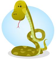 Serpiente de dibujos animados vector