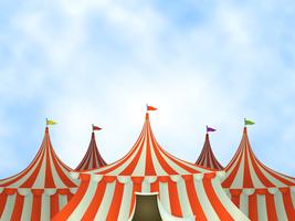 Circus Tents Background vector