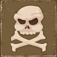 Vintage Skull And Cross Bones vector