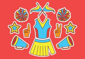 Cheerleader Elements Vector