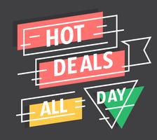 Hot Deals vector