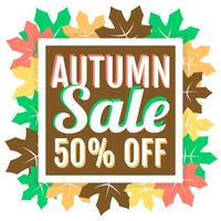 Autumn Sale vector