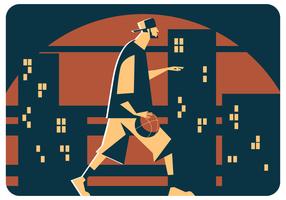 Street Basketball Vector