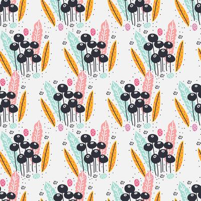 Hand Drawn Floral Pattern Vector