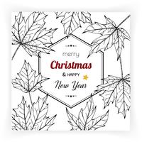 Christmas and New Year backgrounds and greeting card vector