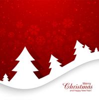 Beautiful merry christmas card with snowflake background vector