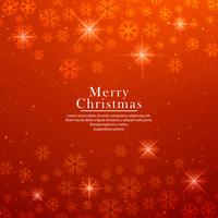 Beautiful glitters merry christmas card with snowflake backgroun vector