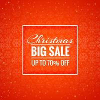 Merry christmas card big sale background vector