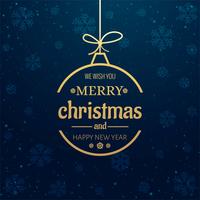 Beautiful merry christmas decorative ball background vector