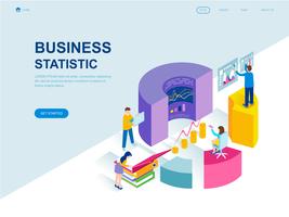 Modern flat design isometric concept of Business Statistic