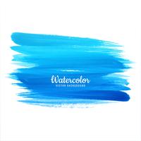 Abstract blue watercolor stroke design vector