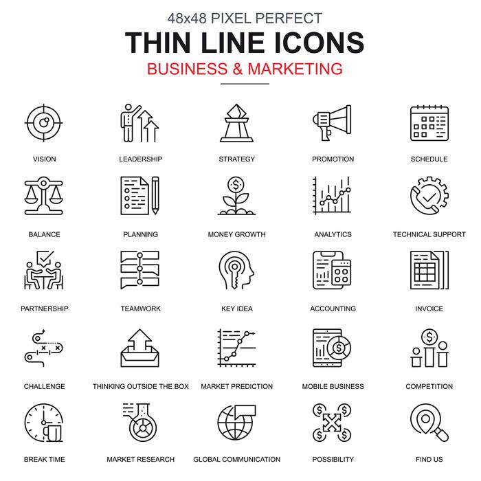Marketing Icons Pack Vector Art, Icons, and Graphics for Free Download