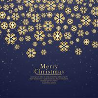 Decorative merry christmas snowflake festival background vector