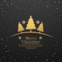 Beautiful merry christmas card background vector