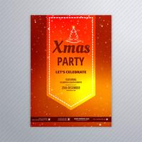 Merry Christmas party flyer template background vector