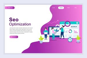 Modern flat design concept of SEO Analysis vector