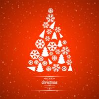 Beautiful merry christmas card background vector