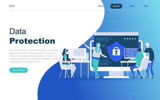 Modern flat design concept of Data Protection vector