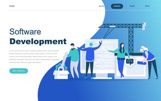 Modern flat design concept of Software Development vector