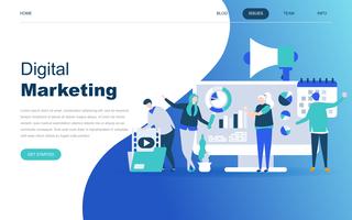 Modern flat design concept of Digital Marketing vector